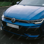 Front Splitter In Gloss Black For Volkswagen Golf MK8.5 Facelift GTI R R Line