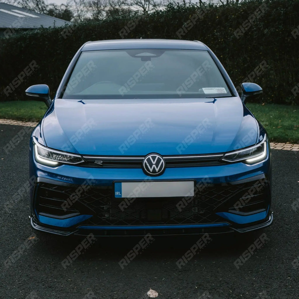 Front Splitter In Gloss Black For Volkswagen Golf MK8.5 Facelift GTI R R Line