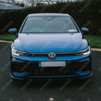 Front Splitter In Gloss Black For Volkswagen Golf MK8.5 Facelift GTI R R Line