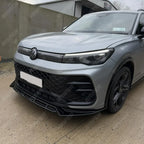 Front Splitter In Gloss Black For Volkswagen Tiguan MK3 2024+ R Line