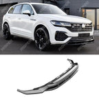 Front Splitter In Gloss Black For Volkswagen Touareg MK3 Pre Facelift R Line 2018-2023