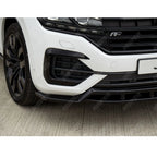 Front Splitter In Gloss Black For Volkswagen Touareg MK3 Pre Facelift R Line 2018-2023