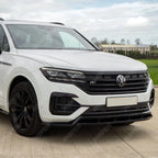 Front Splitter In Gloss Black For Volkswagen Touareg MK3 Pre Facelift R Line 2018-2023