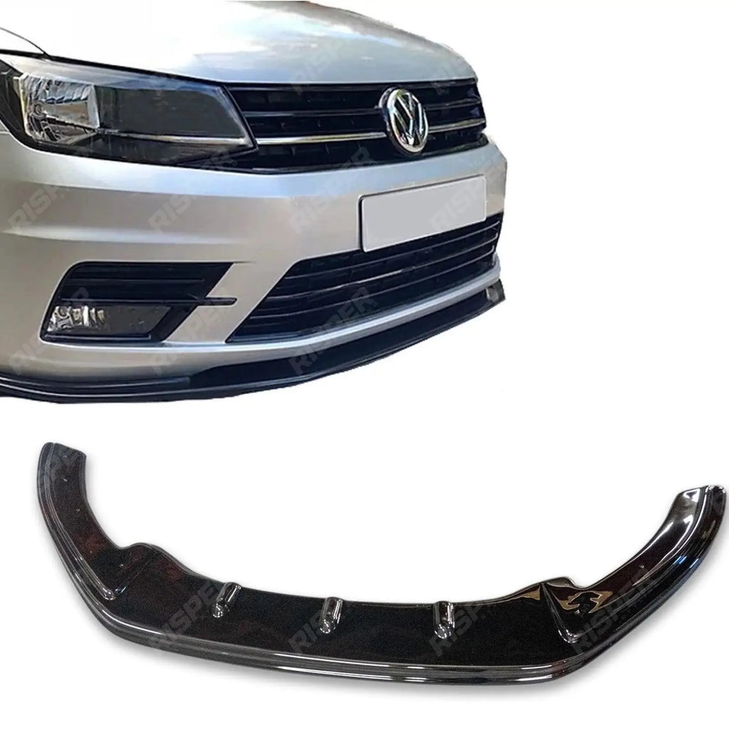 Front Splitter In Gloss Black For VW Caddy 2010-2015