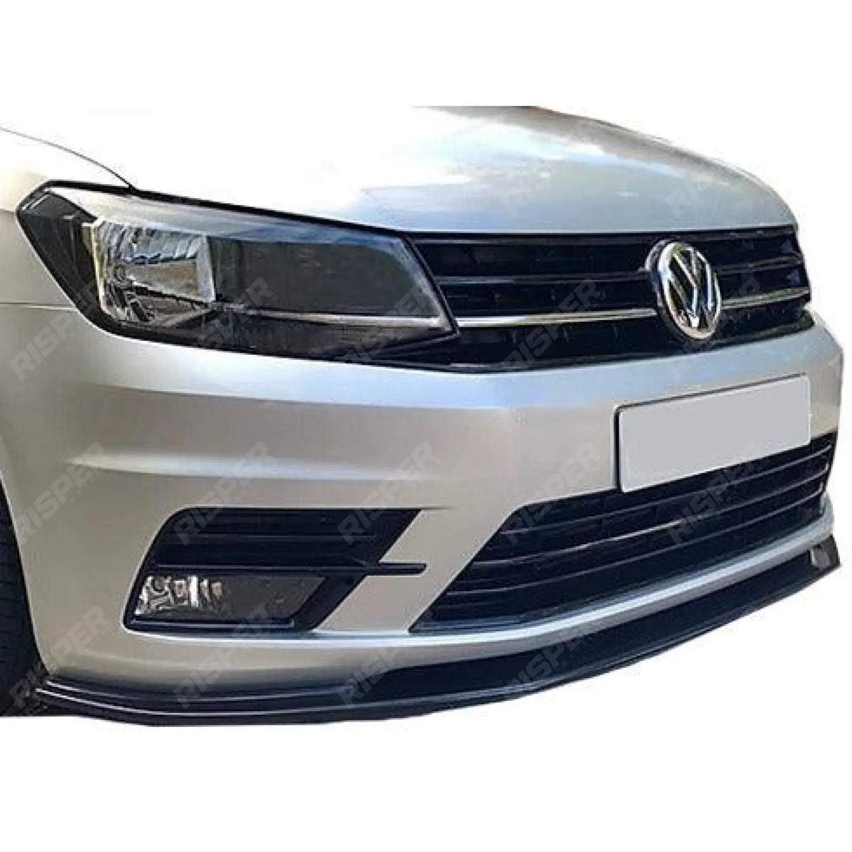 Front Splitter In Gloss Black For VW Caddy 2010-2015