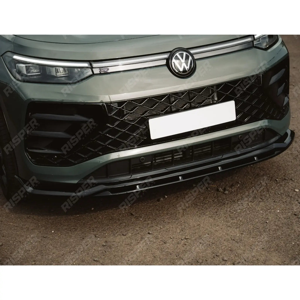 Front Splitter In Gloss Black For VW Tayron R-Line MK1 2025 On
