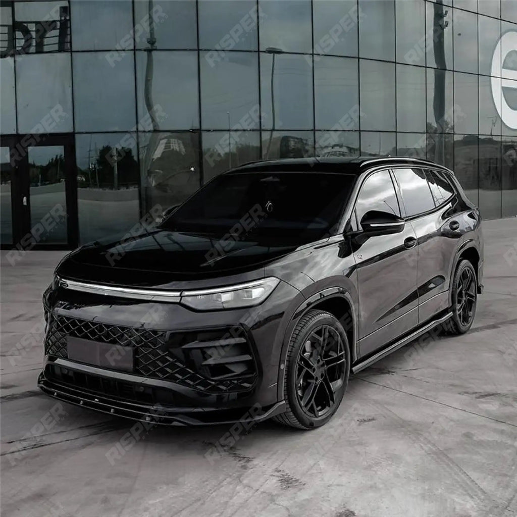Front Splitter In Gloss Black For VW Tayron R-Line MK1 2025 On