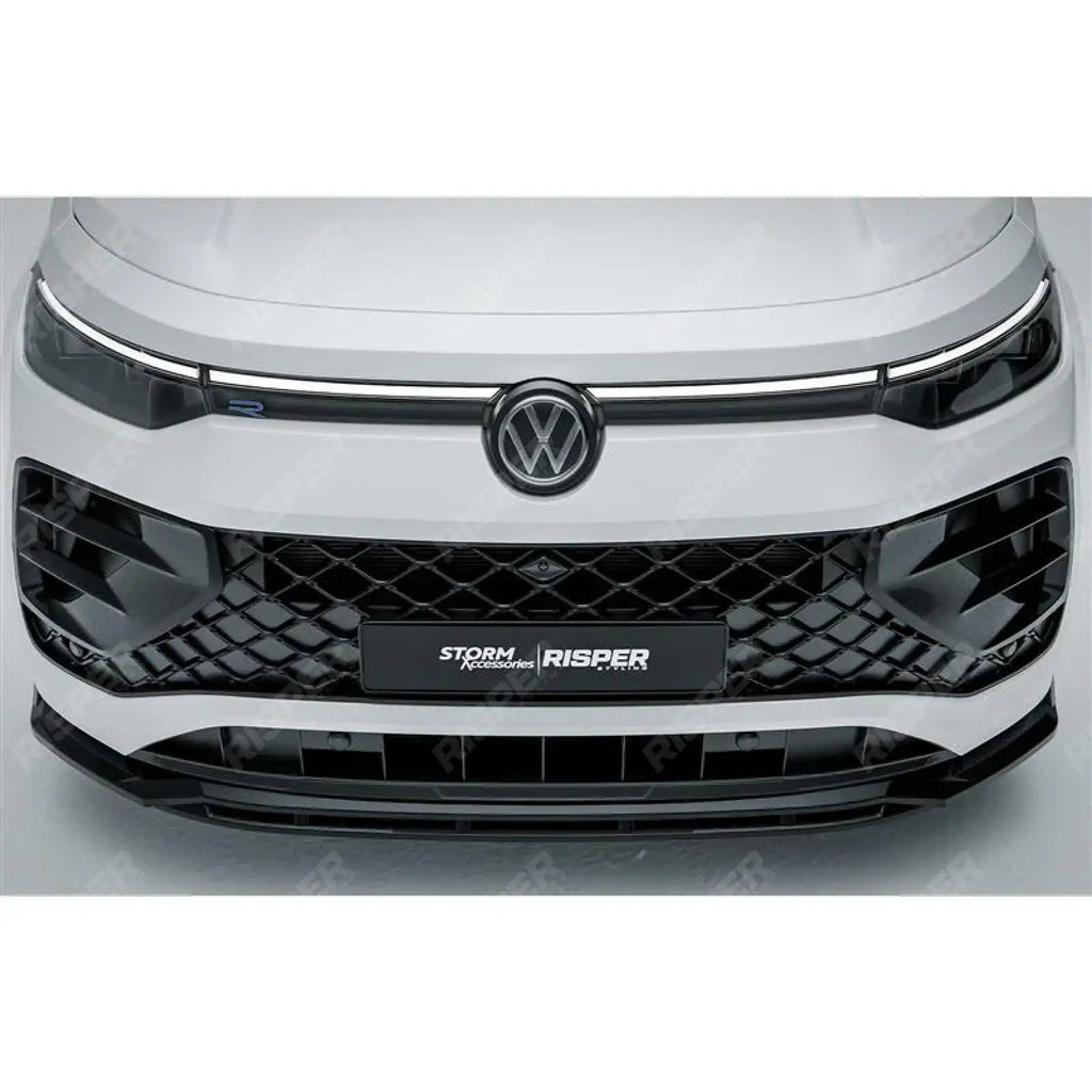 Front Splitter In Gloss Black For VW Tayron R-Line MK1 2025 On
