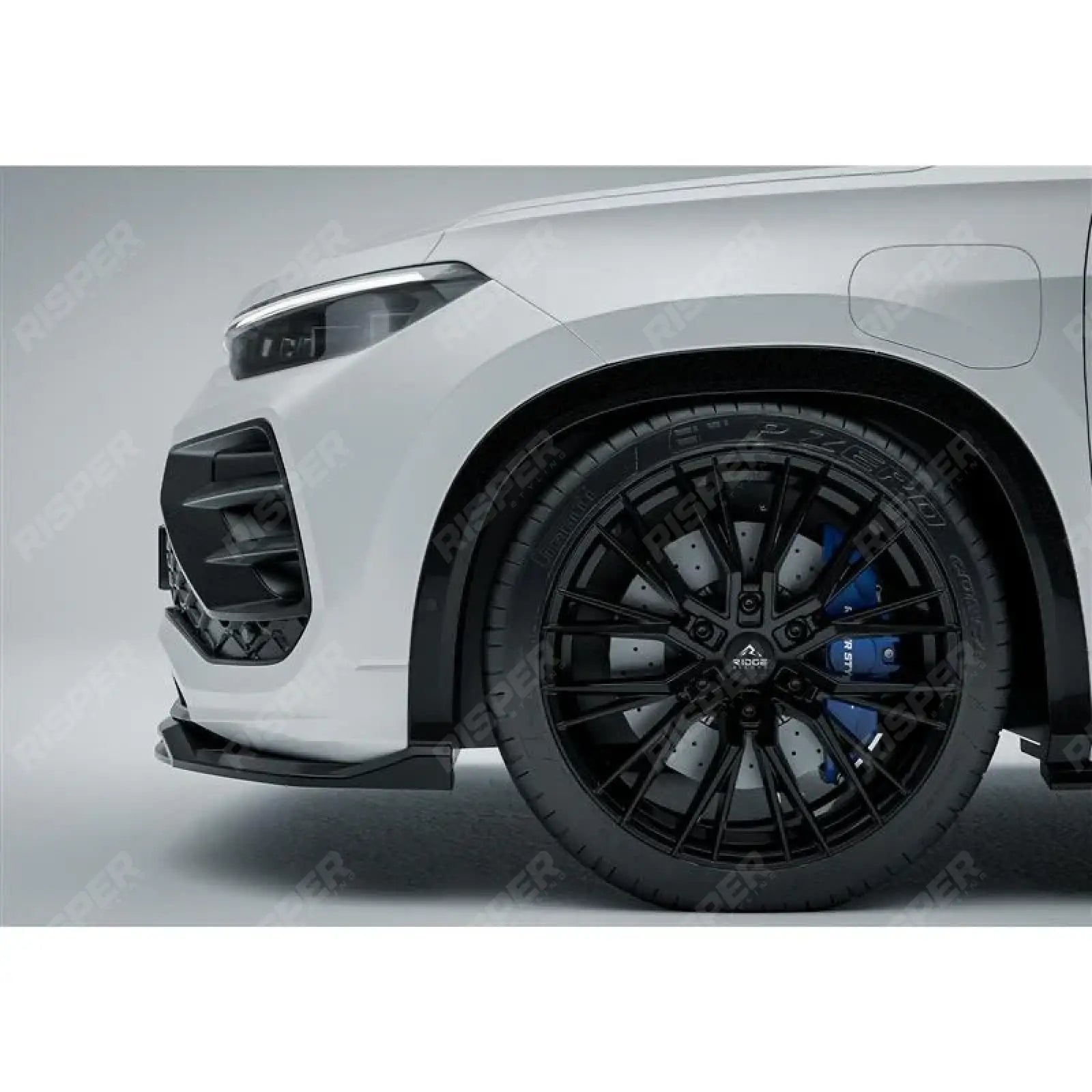 Front Splitter In Gloss Black For VW Tayron R-Line MK1 2025 On