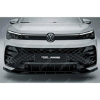 Front Splitter In Gloss Black For VW Tiguan R-Line MK3 2024 On