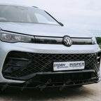 Front Splitter In Gloss Black For VW Tiguan R-Line MK3 2024 On