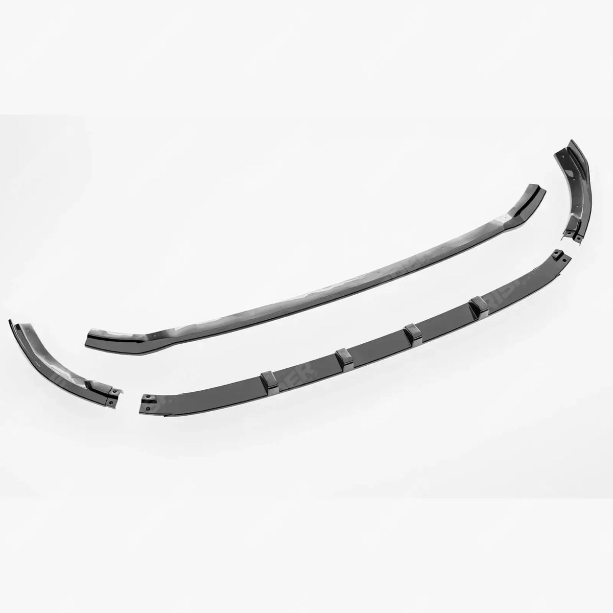 Front Splitter In Gloss Black V2 For Ford Transit Custom MK2 2024 On