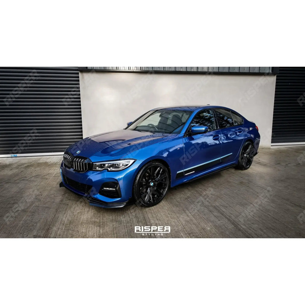 Front Splitter Lip Gloss Black For BMW 3 Series M Sport G20/G21 2018-2021 (pre-lci)
