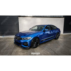 Front Splitter Lip Gloss Black For BMW 3 Series M Sport G20/G21 2018-2021 (pre-lci)