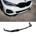 Front Splitter Lip Gloss Black For BMW 3 Series M Sport G20/G21 2018-2021 (pre-lci)