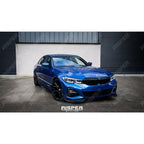 Front Splitter Lip Gloss Black For BMW 3 Series M Sport G20/G21 2018-2021 (pre-lci)