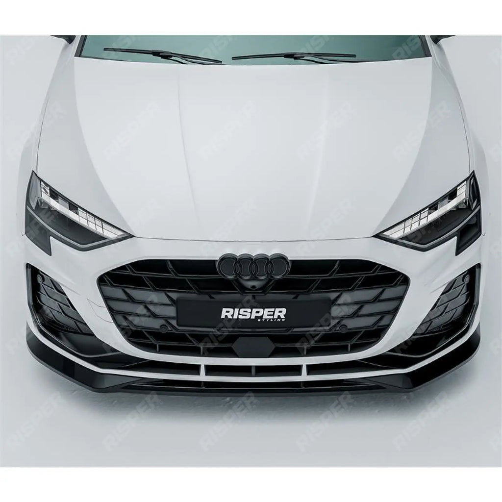 Front Splitter Lip In Gloss Black For Audi A3 S Line S3 8Y Saloon / Sportback 2024+