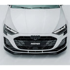 Front Splitter Lip In Gloss Black For Audi A3 S Line S3 8Y Saloon / Sportback 2024+