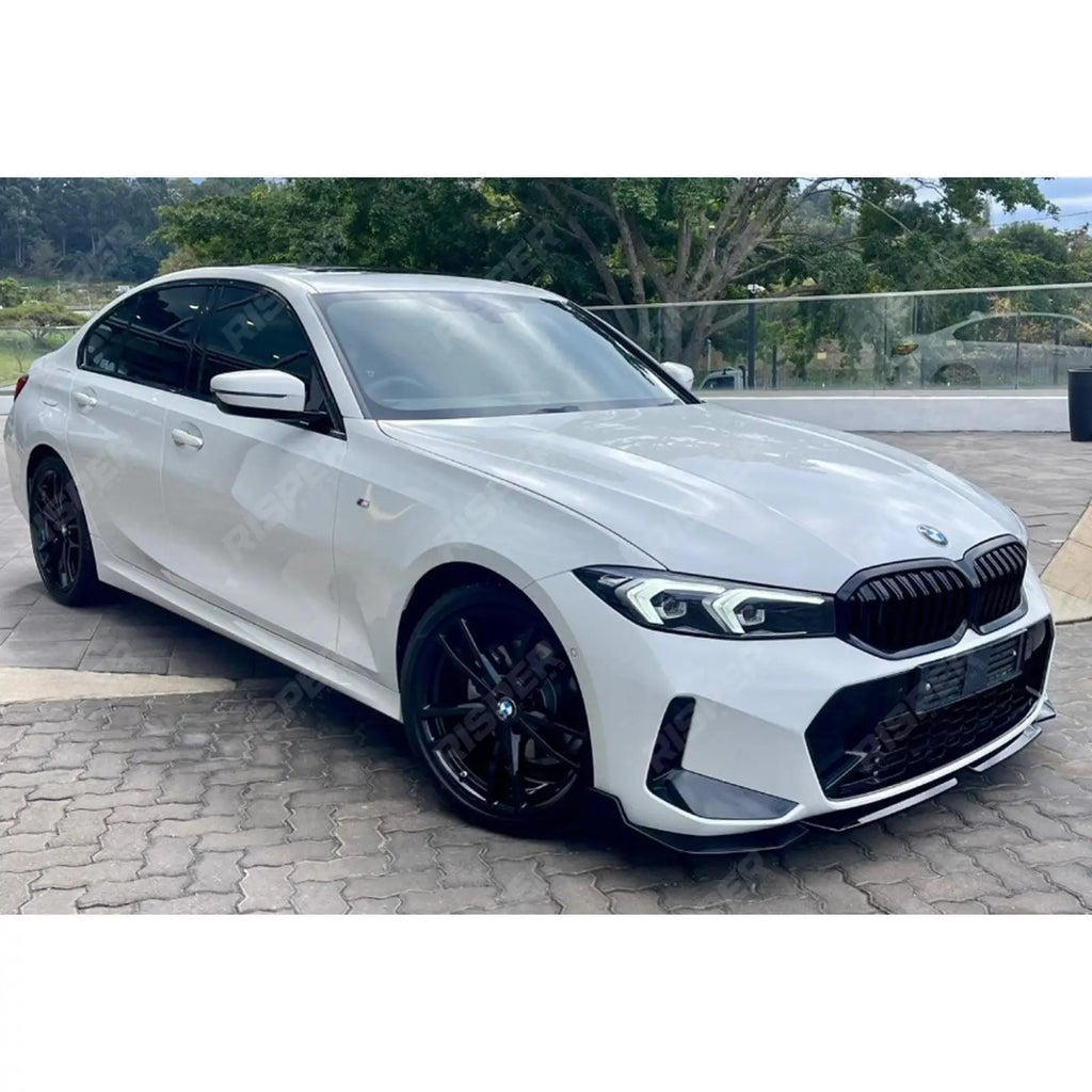 Front Splitter Lip In Gloss Black For BMW 3 Series G20 LCI M Sport Facelift 2022+