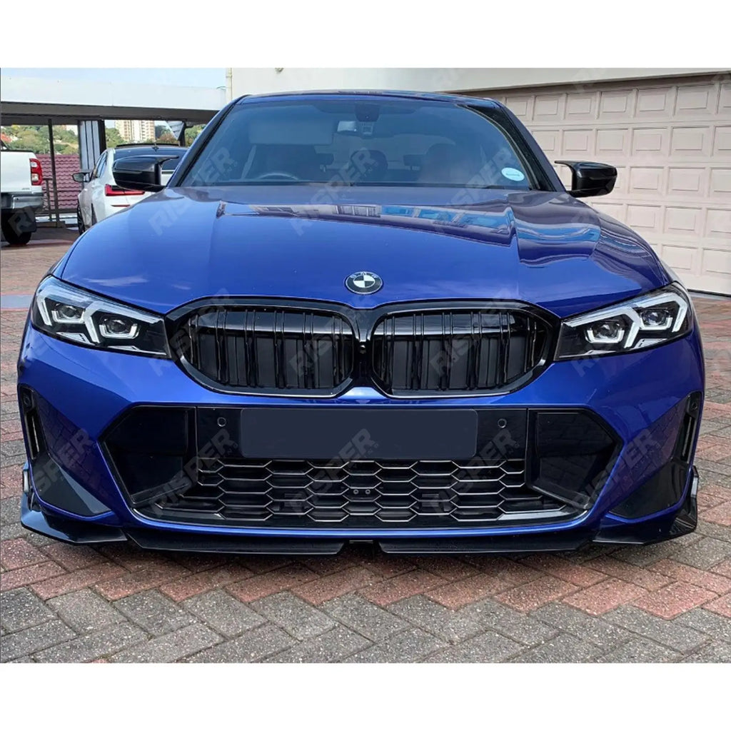 Front Splitter Lip In Gloss Black For BMW 3 Series G20 LCI M Sport Facelift 2022+