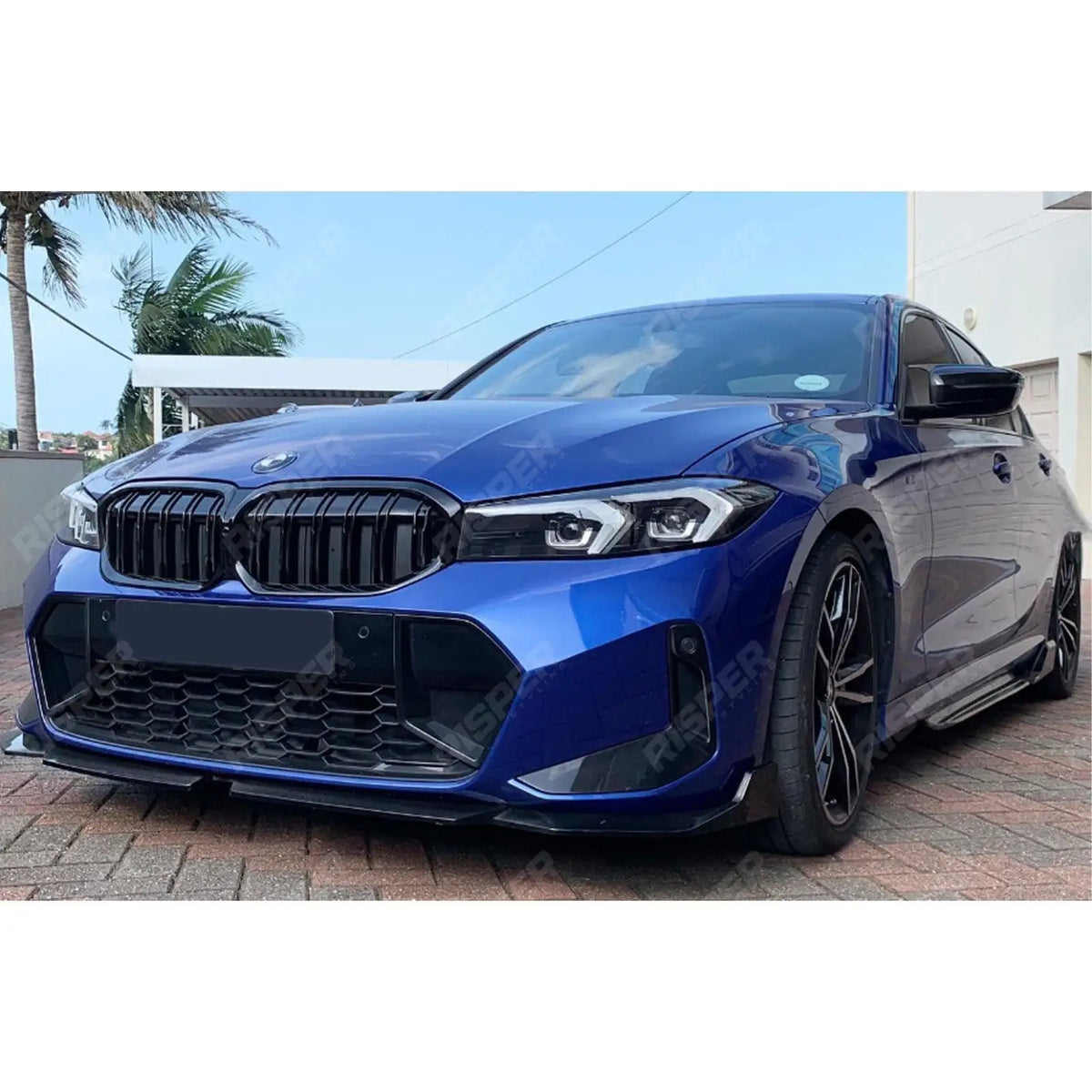 Front Splitter Lip In Gloss Black For BMW 3 Series G20 LCI M Sport Facelift 2022+