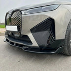 Front Splitter Lip In Gloss Black For BMW IX M Sport I20 2021+