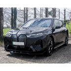 Front Splitter Lip In Gloss Black For BMW IX M Sport I20 2021+