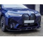 Front Splitter Lip In Gloss Black For BMW IX M Sport I20 2021+