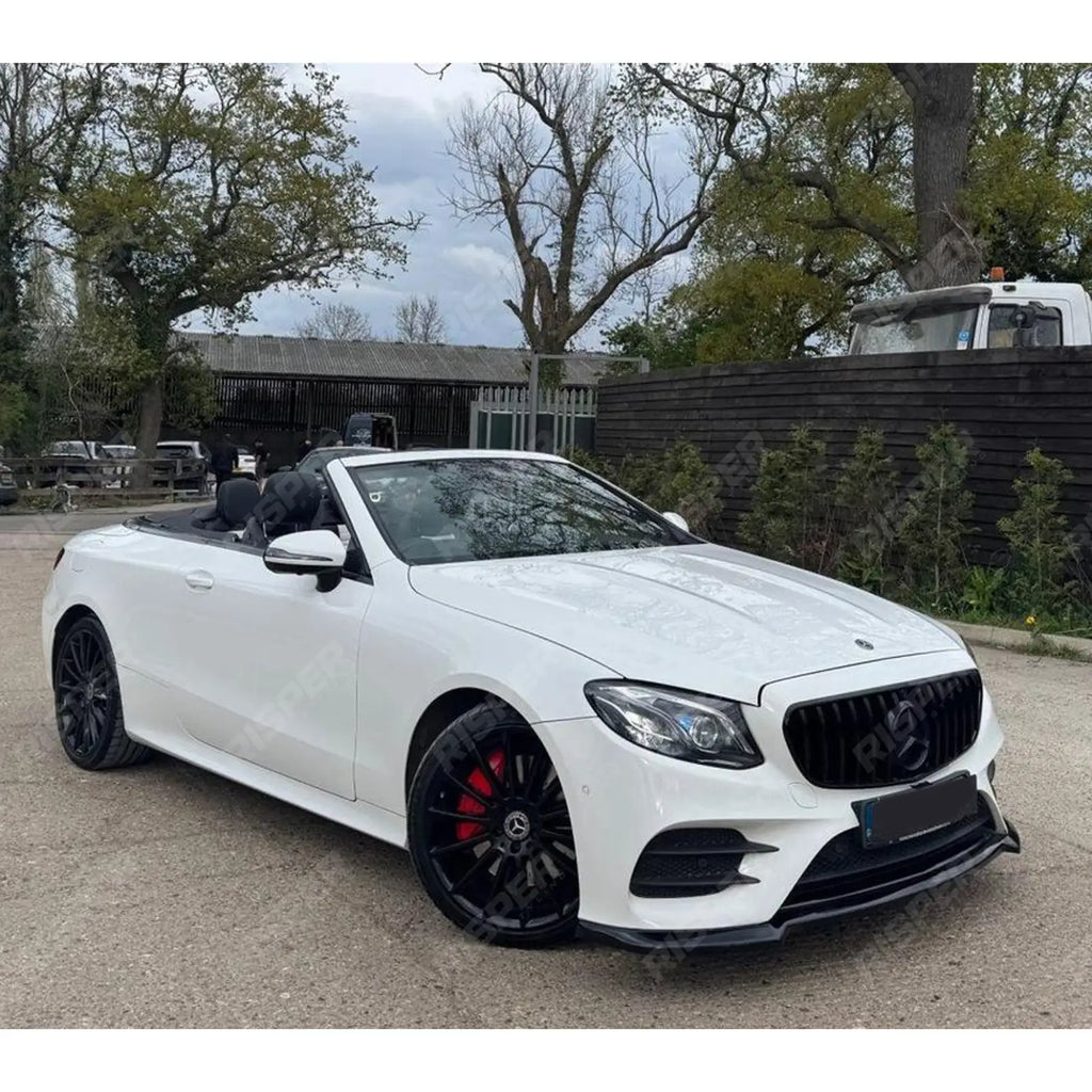 Front Splitter Lip In Gloss Black For Mercedes E-Class 'E63S AMG Brabus' W213 2016-2020