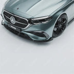 Front Splitter Lip In Gloss Black For Mercedes E Class W214 2024+