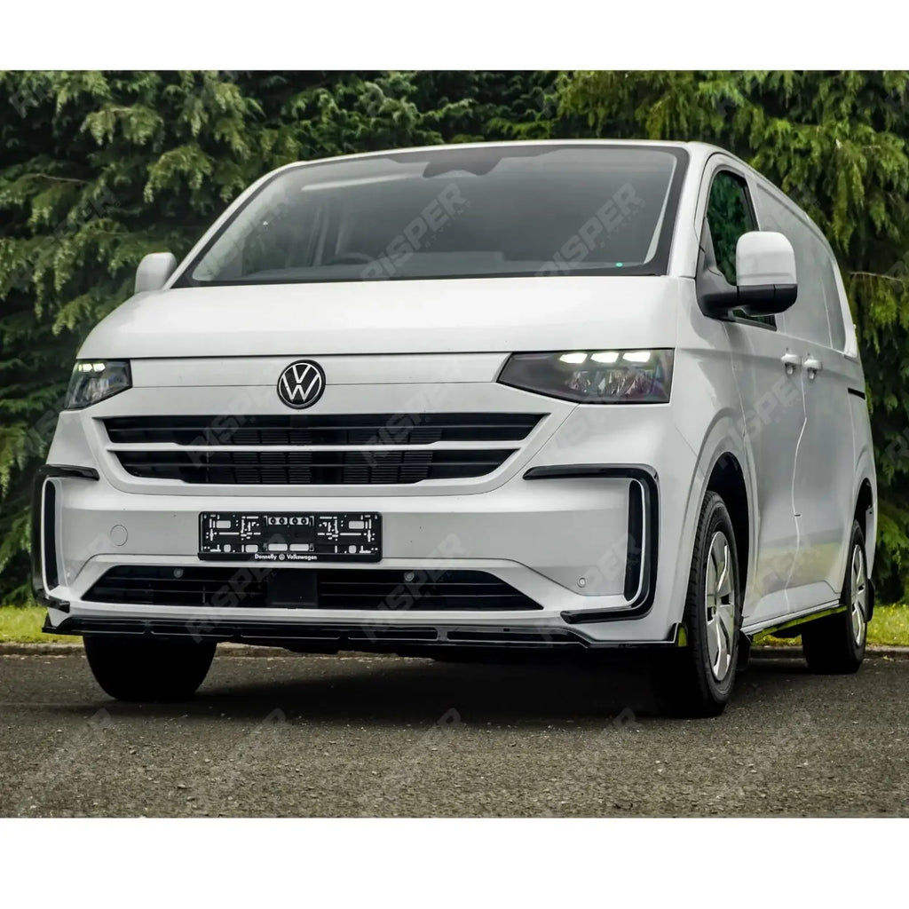 Front Splitter Lip In Gloss Black For Volkswagen Transporter T7 2025 on