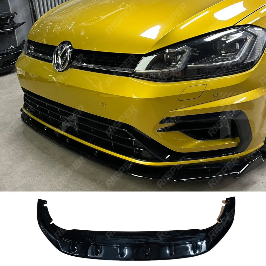 Front Splitter Lip In Gloss Black For VW Golf MK8 2020+ Standard Style/Life
