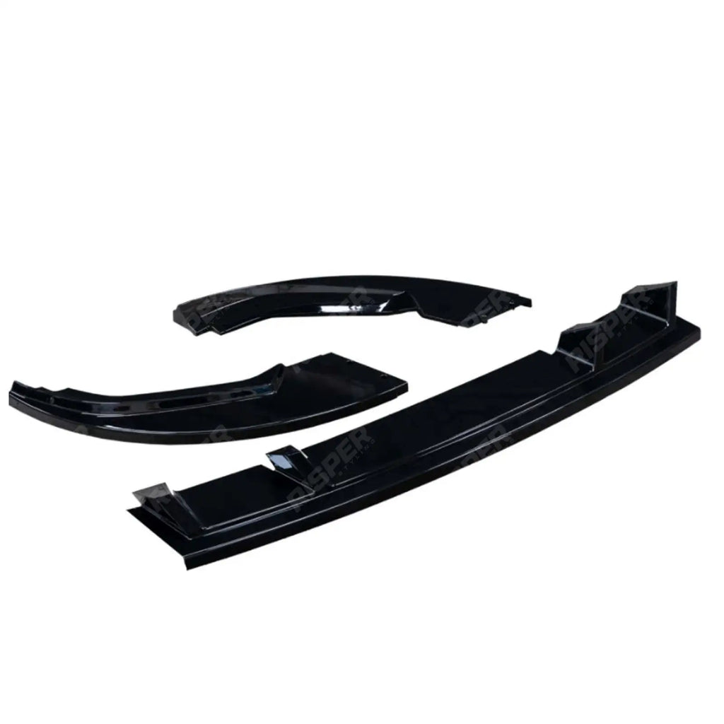 Front Splitter Lip In Gloss Black For VW Transporter T6.1