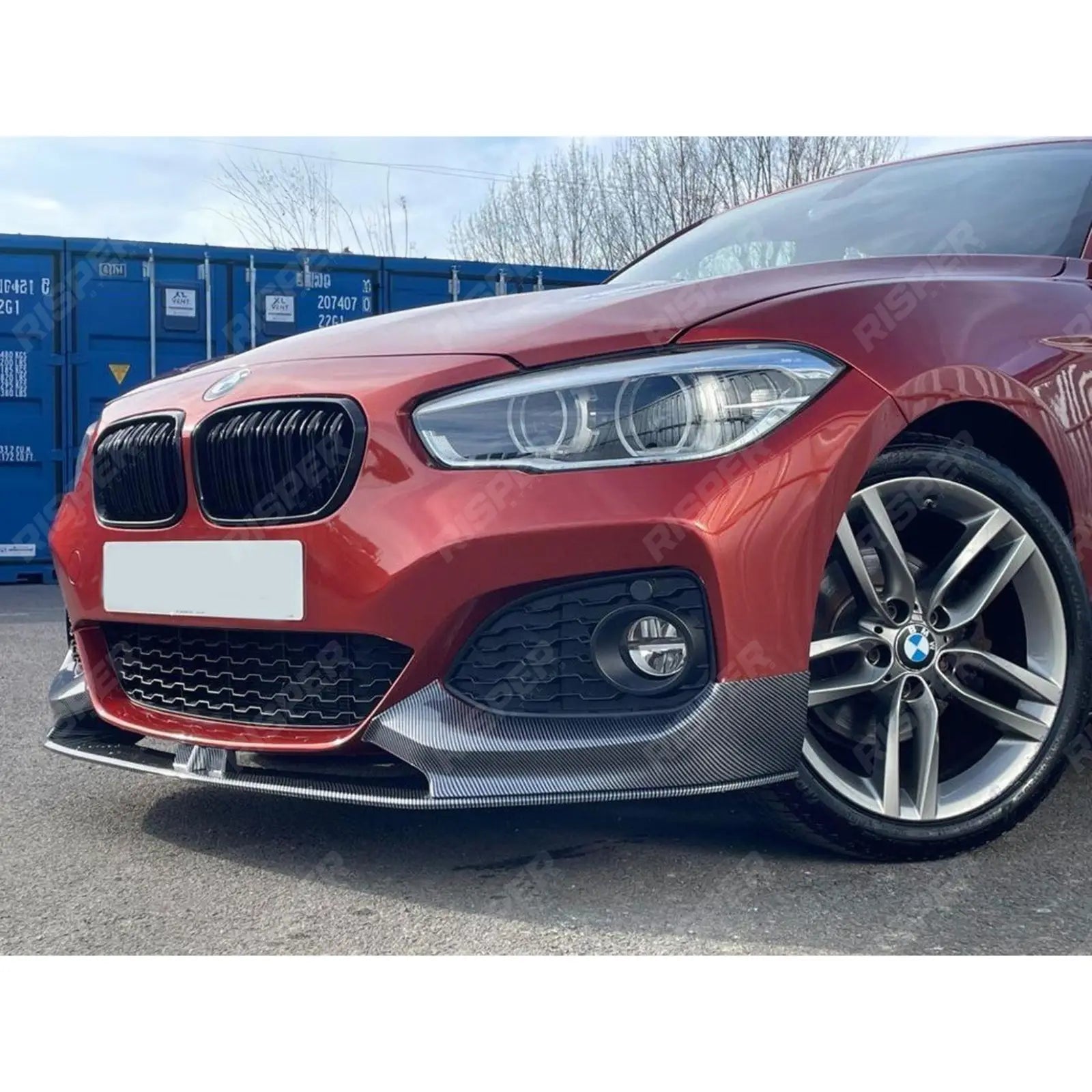 Front Splitter Lip M Sport In Carbon Look For Bmw 1 Series F20 Lci -