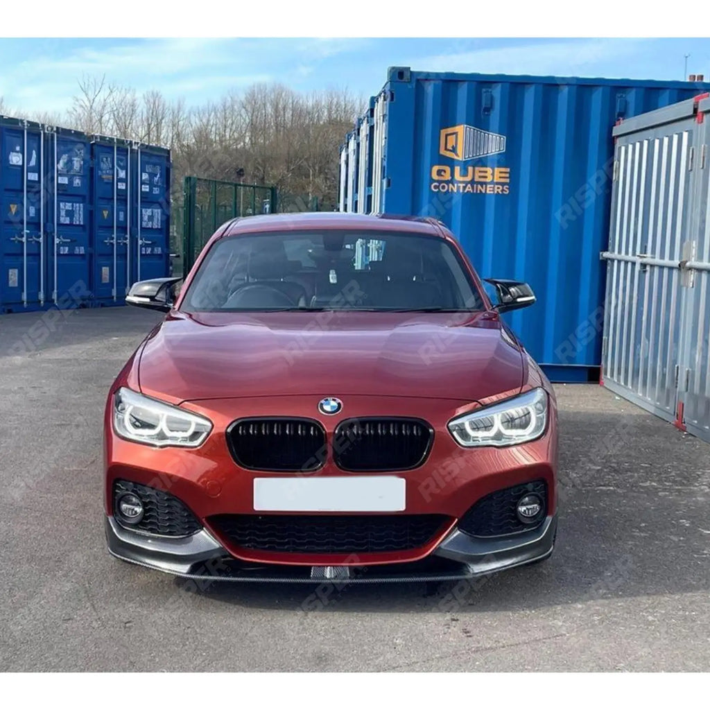 Front Splitter Lip M Sport In Carbon Look For Bmw 1 Series F20 Lci -