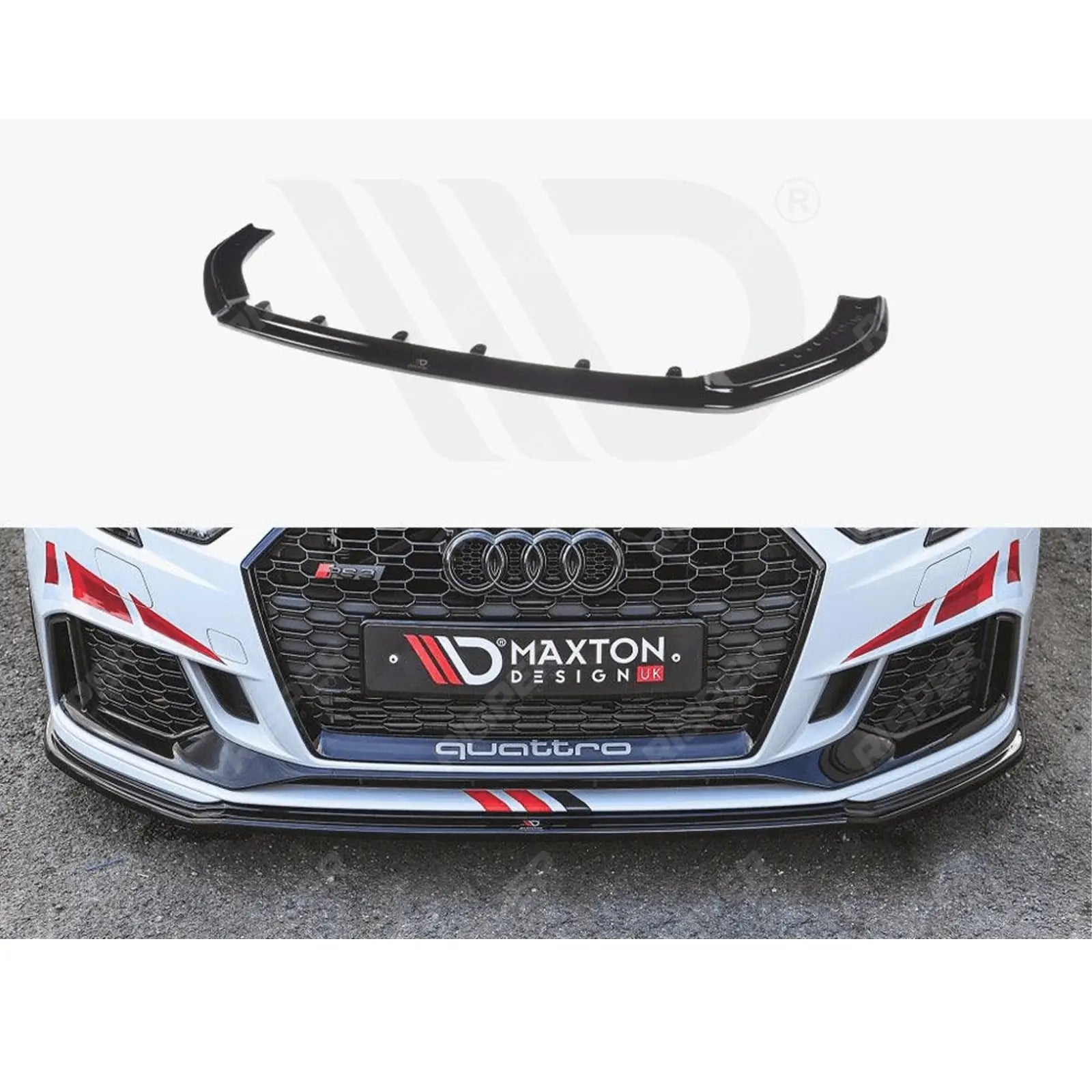 FRONT SPLITTER V.2 For AUDI RS3 8V FACELIFT SPORTBACK (2017-2020)