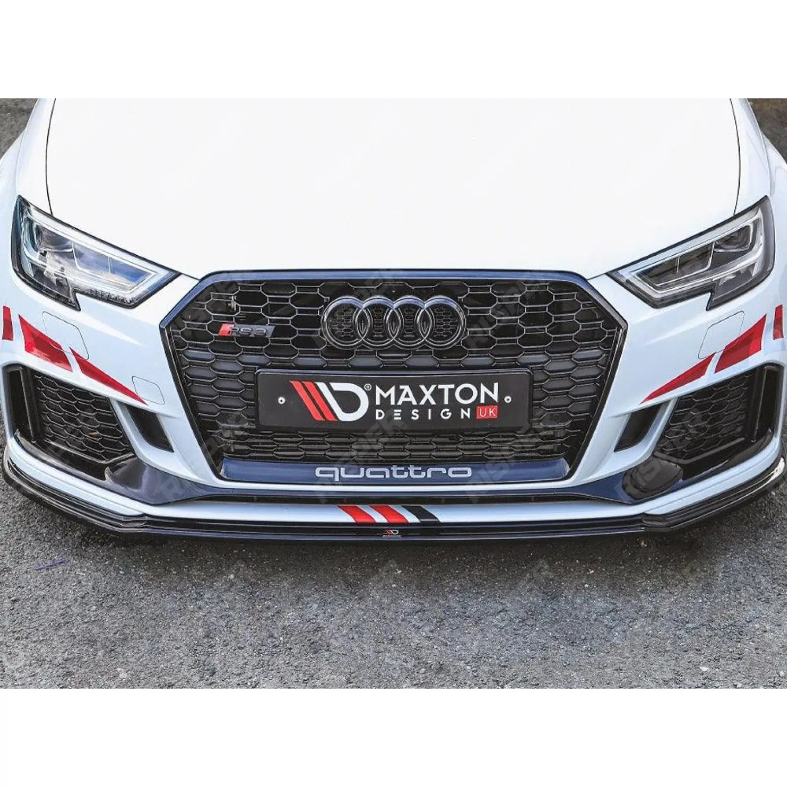 FRONT SPLITTER V.2 For AUDI RS3 8V FACELIFT SPORTBACK (2017-2020)