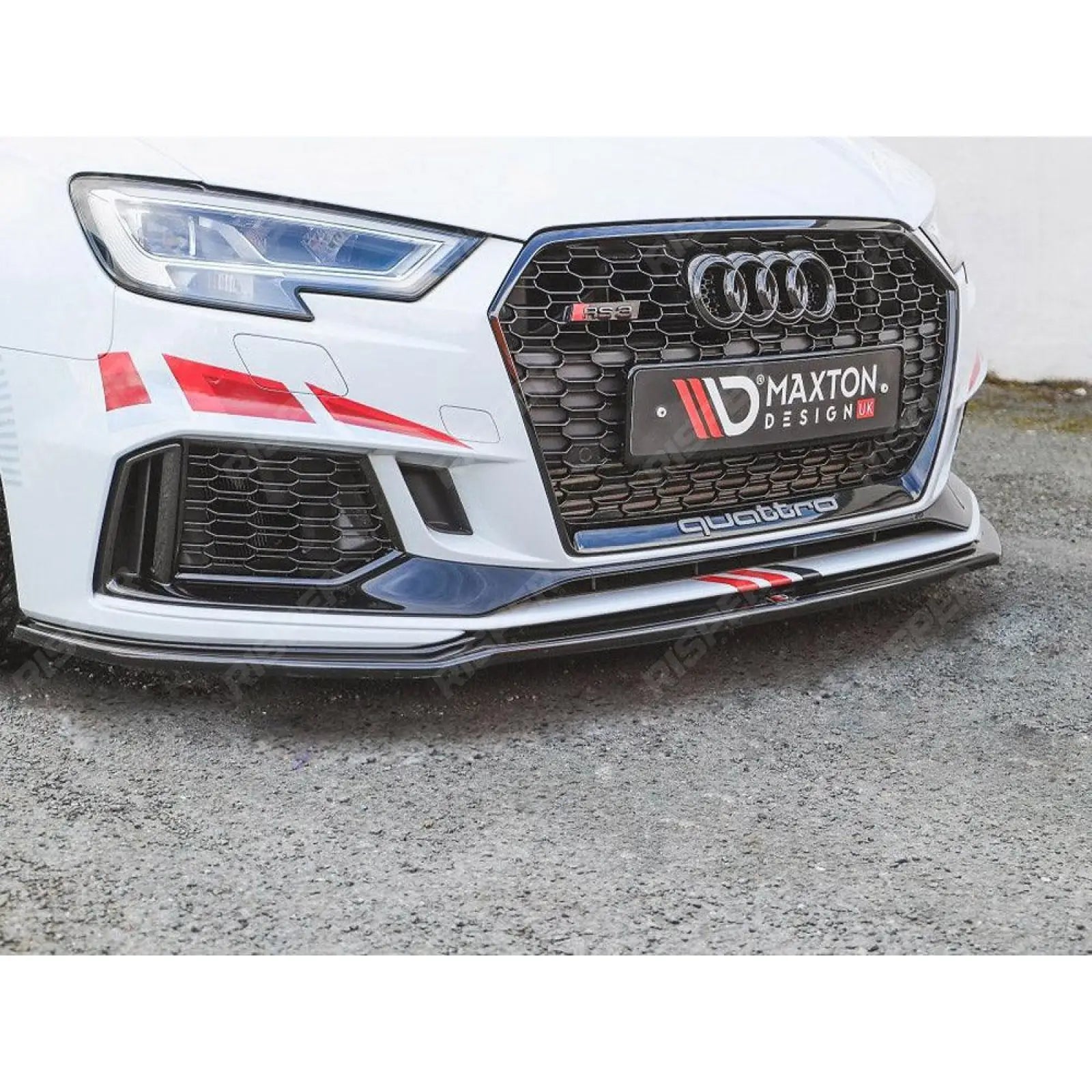 FRONT SPLITTER V.2 For AUDI RS3 8V FACELIFT SPORTBACK (2017-2020)