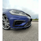Front Splitter V3 In Gloss Black For VW Golf MK7.5 R