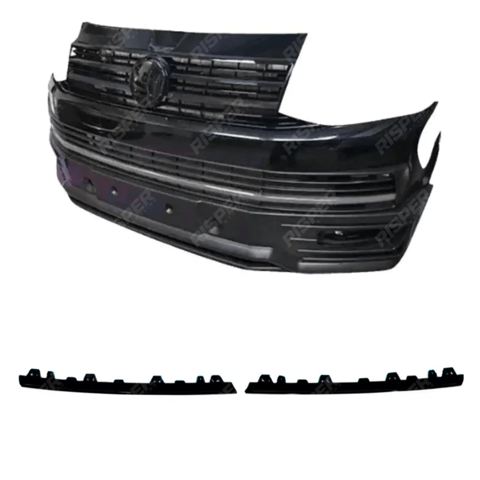 Front Upper 2 Piece Clip In Grille Streamer For VW T6 Transporter 2015-2019