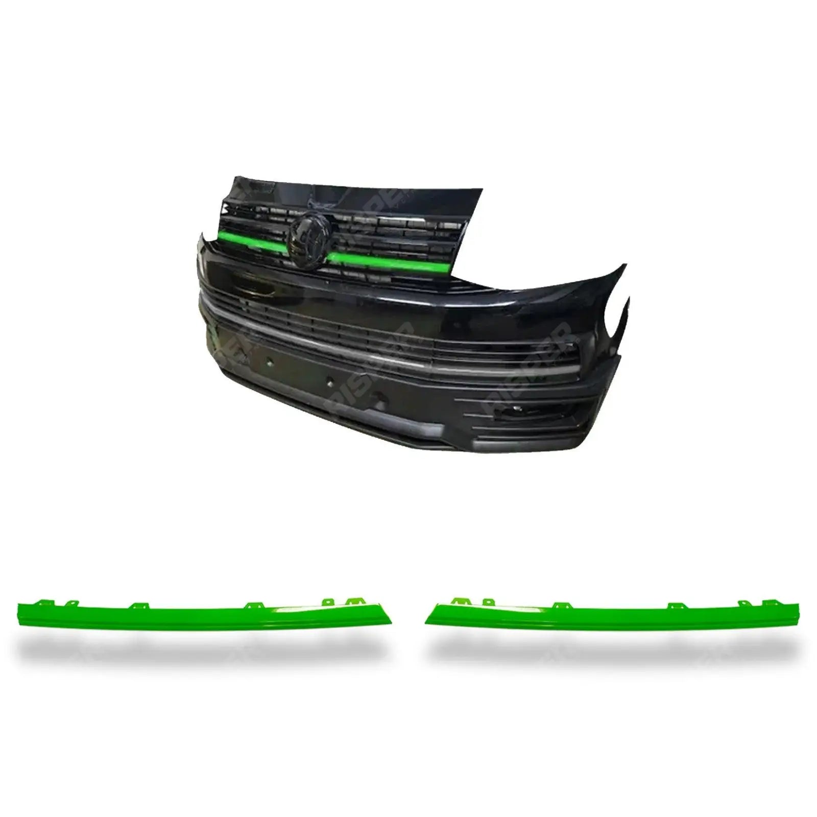Front Upper 2 Piece Clip In Grille Streamer For VW T6 Transporter 2015-2019