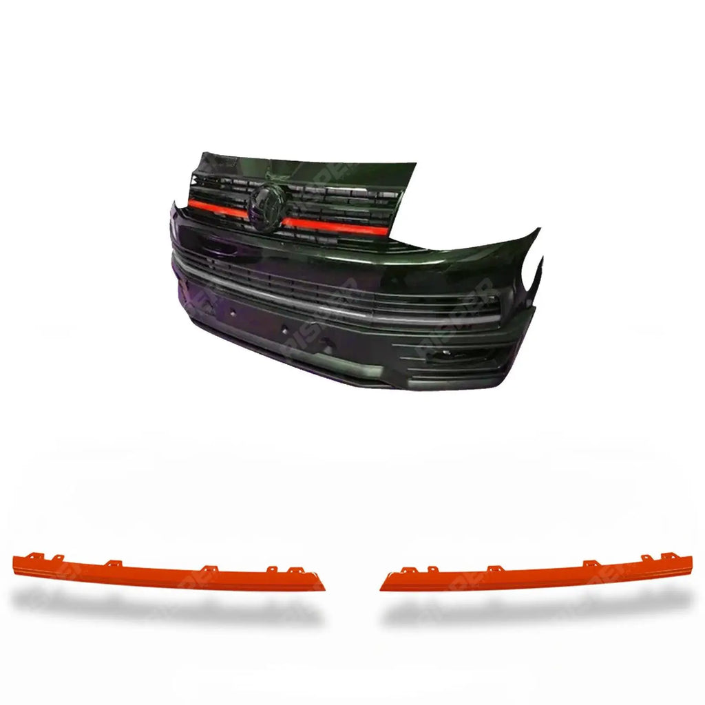 Front Upper 2 Piece Clip In Grille Streamer For VW T6 Transporter 2015-2019
