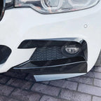 FRONT UPPER CANARDS IN GLOSS BLACK For BMW 3 SERIES F30 M SPORT 2012-2019