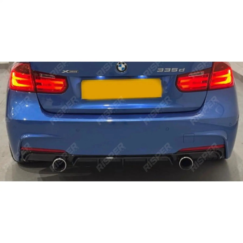 Full Aero Body Kit Diffuser 0___0 In Gloss Black For BMW 3 Series F30 M Sport 2012-2018