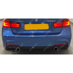 Full Aero Body Kit Diffuser 0___0 In Gloss Black For BMW 3 Series F30 M Sport 2012-2018