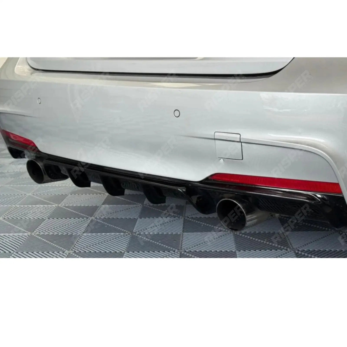 Full Aero Body Kit Diffuser 0___0 In Gloss Black For BMW 3 Series F30 M Sport 2012-2018