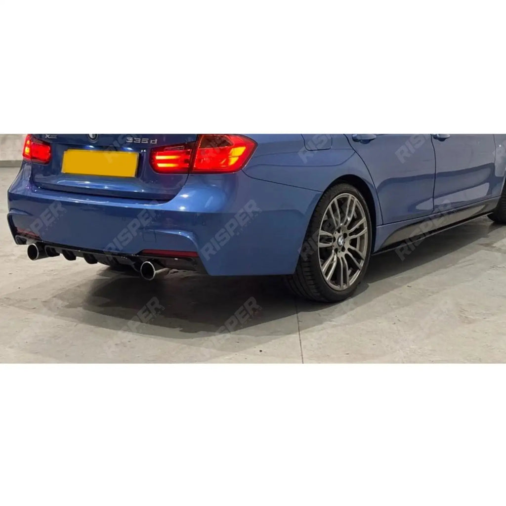 Full Aero Body Kit Diffuser 0___0 In Gloss Black For BMW 3 Series F30 M Sport 2012-2018