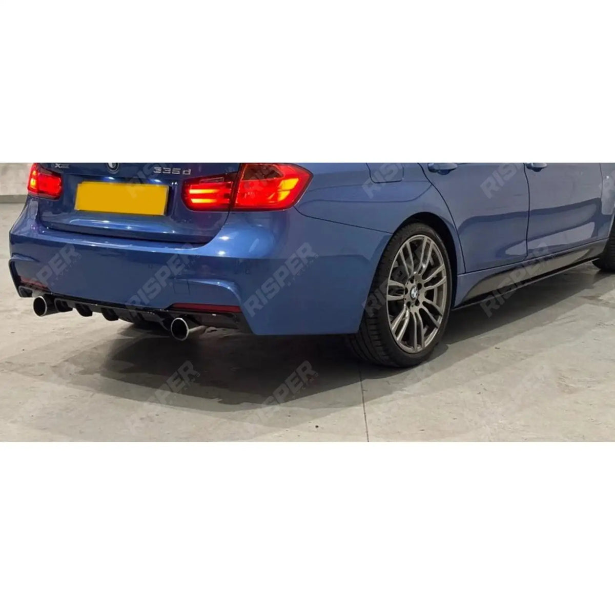 Full Aero Body Kit Diffuser 0___0 In Gloss Black For BMW 3 Series F30 M Sport 2012-2018