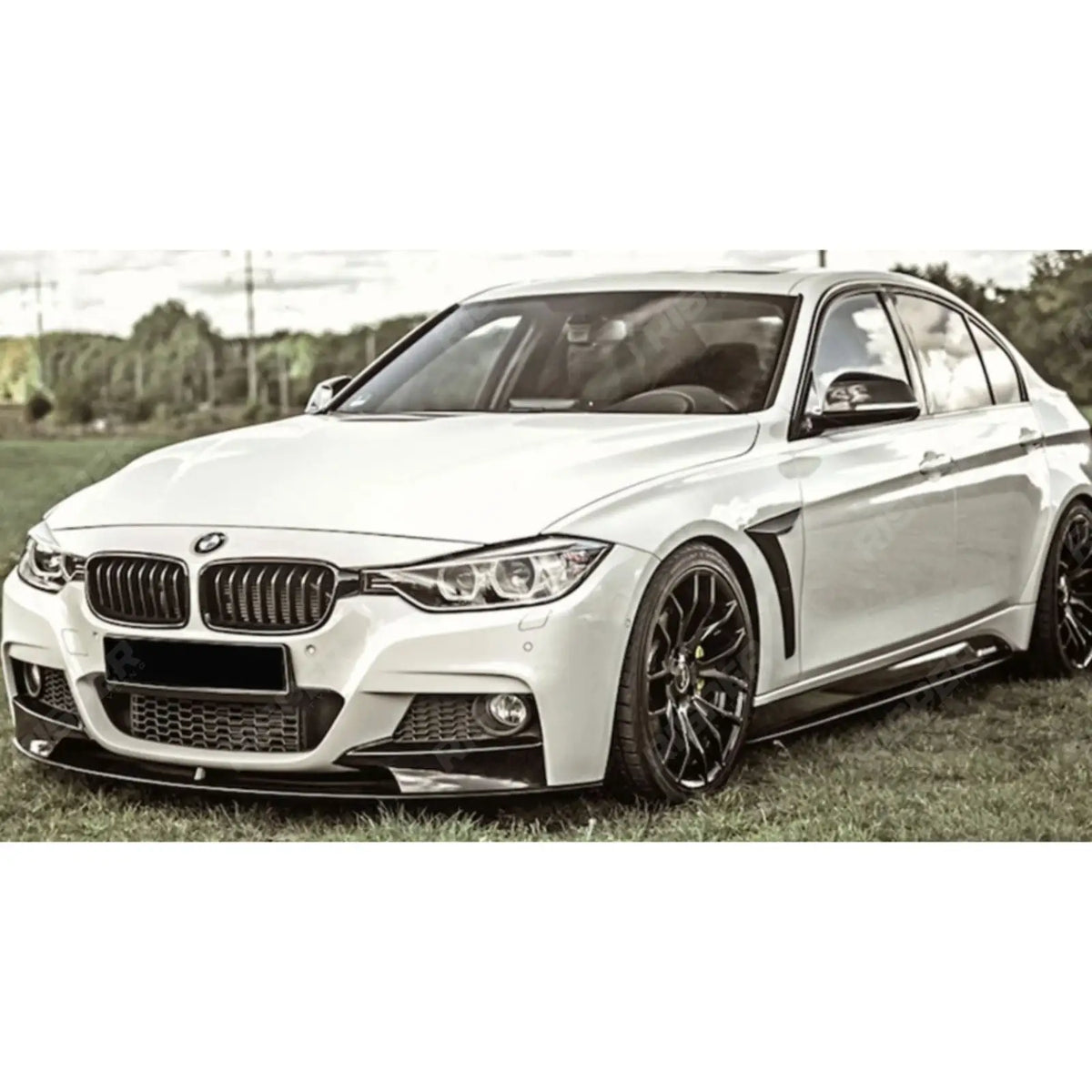 Full Aero Body Kit Diffuser 00___ In Gloss Black For BMW 3 Series F30 M Sport 2012-2018