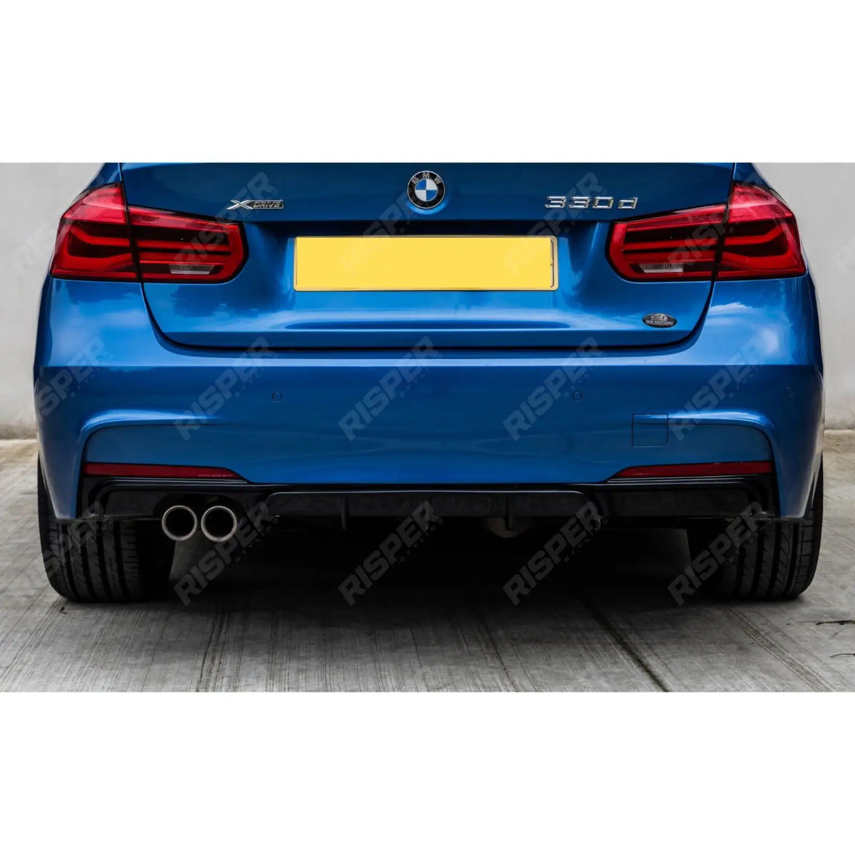 Full Aero Body Kit Diffuser 00___ In Gloss Black For BMW 3 Series F30 M Sport 2012-2018